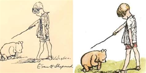 winnie the pooh doodle|winnie the pooh original art.